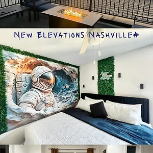  Villa New Elevations Rooftop 5 Min To Downtown Nash United States